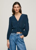 נשים 4N8XB325 Pepe Jeans dulwich חלק עליון עם צווארון V