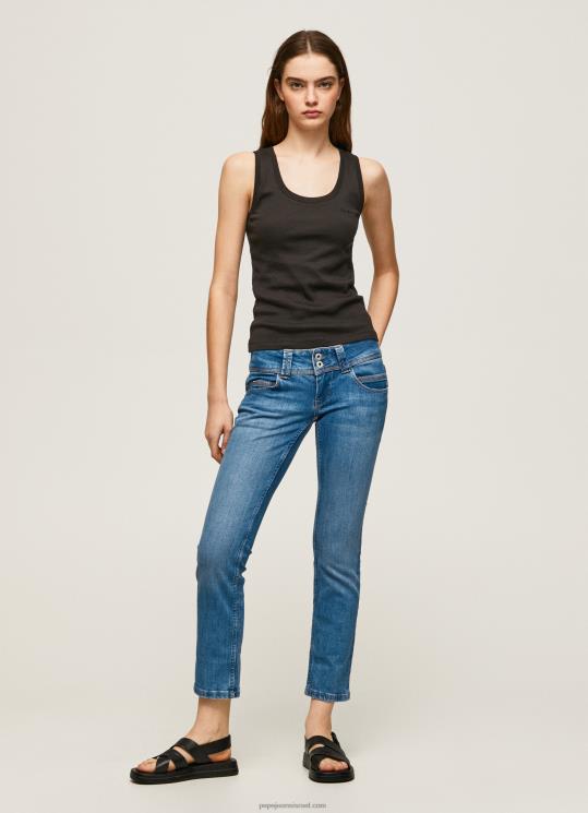 d7a0d7a9d799d79d_4n8xb33_pepe_jeans_d793d6b5d7a0d6b4d799d79d_d792d799d7a0d7a1_d7a2d79d_d79ed795d7aad7a0d799d799d79d_d7a0d79ed795.jpg נשים 4N8XB33 Pepe Jeans דֵנִים ג'ינס עם מותניים נמוכים ונוס בהתאמה רגילה – תמונה 1
