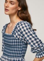 נשים 4N8XB370 Pepe Jeans רַב הדפס משובץ חלק עליון בהתאמה חתוכה