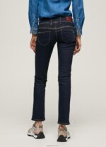 ⁦נשים 4N8XB37 Pepe Jeans דֵנִים ג'ינס עם מותניים נמוכים בהתאמה ישרה ונוס⁩ – תמונה ⁦4⁩