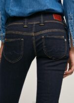 ⁦נשים 4N8XB37 Pepe Jeans דֵנִים ג'ינס עם מותניים נמוכים בהתאמה ישרה ונוס⁩ – תמונה ⁦5⁩