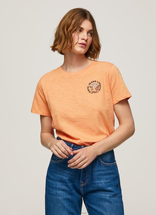 d7a0d7a9d799d79d_4n8xb394_pepe_jeans_d790d7a4d7a8d7a1d7a7_d797d795d79cd7a6d794_d791d794d793d7a4d7a1_d79cd795d792d795.jpg נשים 4N8XB394 Pepe Jeans אפרסק חולצה בהדפס לוגו – תמונה 1