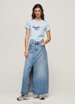 ⁦נשים 4N8XB422 Pepe Jeans מִפרָץ חולצת טריקו כותנה לוגו שיפוע⁩ – תמונה ⁦2⁩