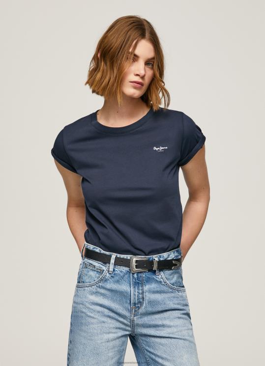 d7a0d7a9d799d79d_4n8xb430_pepe_jeans_dulwich_d797d795d79cd7a6d7aa_d798d7a8d799d7a7d795_d79ed79bd795d7aad7a0d794_d7a2d79d_d7a9d7a8d7.jpg נשים 4N8XB430 Pepe Jeans dulwich חולצת טריקו מכותנה עם שרוולים קצרים – תמונה 1
