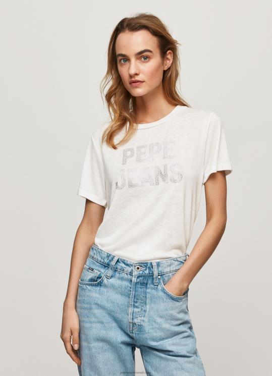 d7a0d7a9d799d79d_4n8xb451_pepe_jeans_d79cd791d79f_d797d795d79cd7a6d7aa_d79cd795d792d795_d791d794d793d7a4d7a1_d7a9d798d7a8d790d7a.jpg נשים 4N8XB451 Pepe Jeans לבן חולצת לוגו בהדפס שטראס – תמונה 1