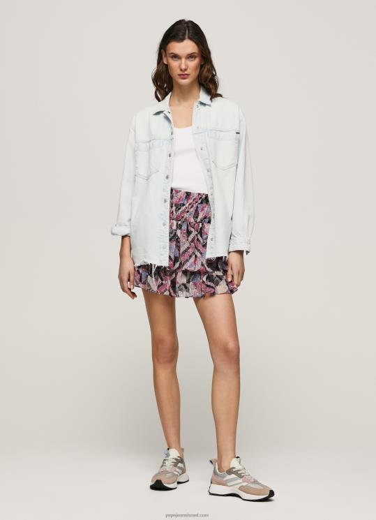 d7a0d7a9d799d79d_4n8xb494_pepe_jeans_d7a8d6b7d791_d797d7a6d790d799d7aa_d7a0d7a9d7a4d79bd7aa_d7a2d79d_d7a1d79cd7a1d795d79cd799d79.jpg נשים 4N8XB494 Pepe Jeans רַב חצאית נשפכת עם סלסולים – תמונה 1