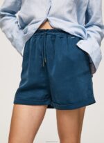 ⁦נשים 4N8XB507 Pepe Jeans אוקיינוס שקית נייר מתאימה למכנסיים קצרים⁩ – תמונה ⁦3⁩