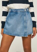 ⁦נשים 4N8XB509 Pepe Jeans דֵנִים מכנסיים קצרים של חצאית ג'ינס בכושר רגיל⁩ – תמונה ⁦3⁩