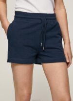 ⁦נשים 4N8XB517 Pepe Jeans dulwich מכנסי כותנה קצרים מתכווננים⁩ – תמונה ⁦3⁩