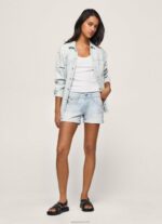 נשים 4N8XB521 Pepe Jeans דֵנִים מכנסי ג'ינס קצרים בכושר רגיל