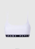 ⁦נשים 4N8XB538 Pepe Jeans שָׁחוֹר חזיית כותנה משולשת⁩ – תמונה ⁦4⁩