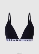⁦נשים 4N8XB540 Pepe Jeans לבן חזיית כותנה נמתחת⁩ – תמונה ⁦4⁩