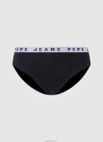 ⁦נשים 4N8XB541 Pepe Jeans לבן חוטיני קלאסי עם לוגו מודפס⁩ – תמונה ⁦4⁩