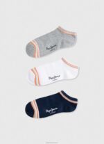 ⁦נשים 4N8XB561 Pepe Jeans לבן גרבי sandi 3 חבילות⁩ – תמונה ⁦4⁩