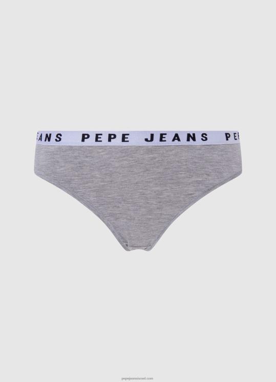 d7a0d7a9d799d79d_4n8xb568_pepe_jeans_d797d795d795d790d7a8_d790d7a4d795d7a8_d797d795d798d799d7a0d799_d7a7d79cd790d7a1d799_d7a2d79.jpg נשים 4N8XB568 Pepe Jeans חוואר אפור חוטיני קלאסי עם לוגו מודפס – תמונה 1