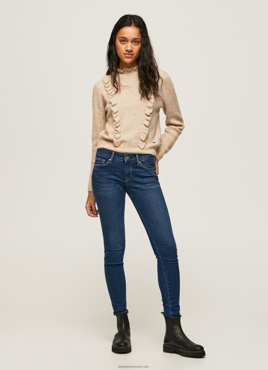 d7a0d7a9d799d79d_4n8xb57_pepe_jeans_d793d6b5d7a0d6b4d799d79d_d792d799d7a0d7a1_d791d792d796d7a8d794_d793d7a7_d7a1d795d794d795_d79.jpg נשים 4N8XB57 Pepe Jeans דֵנִים ג'ינס בגזרה דק סוהו באמצע מותן – תמונה 1