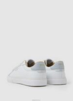 ⁦נשים 4N8XB593 Pepe Jeans לבן נעלי ספורט בסיסיות מדגל קנטון⁩ – תמונה ⁦4⁩