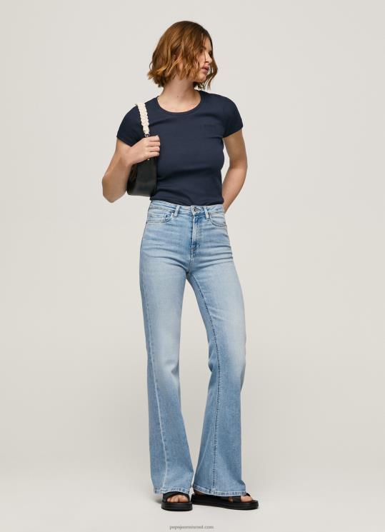d7a0d7a9d799d79d_4n8xb59_pepe_jeans_d793d6b5d7a0d6b4d799d79d_d792d799d7a0d7a1_d79ed7aad7a8d797d791_d791d792d796d7a8d794_d792d791.jpg נשים 4N8XB59 Pepe Jeans דֵנִים ג'ינס מתרחב בגזרה גבוהה וילה – תמונה 1
