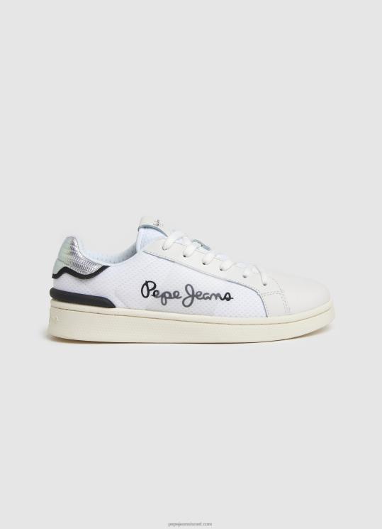 d7a0d7a9d799d79d_4n8xb612_pepe_jeans_d79cd791d79f_d7a0d7a2d79cd799_d7a1d7a4d795d7a8d798_d79ed7a9d795d79cd791d795d7aa_d7a8d7a9d7a.jpg נשים 4N8XB612 Pepe Jeans לבן נעלי ספורט משולבות רשת מילטון – תמונה 1
