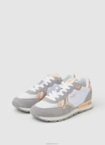 ⁦נשים 4N8XB615 Pepe Jeans לבן נעלי ספורט משולבות brit heritage⁩ – תמונה ⁦3⁩