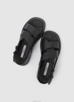 ⁦נשים 4N8XB651 Pepe Jeans שָׁחוֹר סנדלי טריז בלוק קיץ⁩ – תמונה ⁦2⁩
