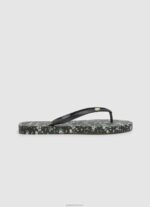 נשים 4N8XB701 Pepe Jeans שָׁחוֹר כפכפי חוף ים מגרפה