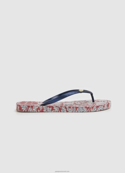 נשים 4N8XB702 Pepe Jeans אָדוֹם כפכפי חוף מגרפה פרחוניים