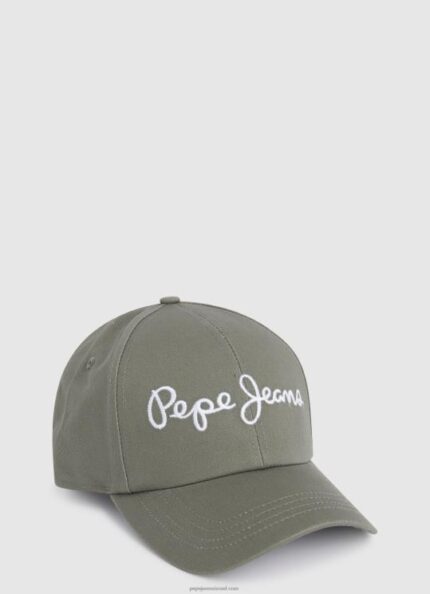 נשים 4N8XB783 Pepe Jeans חאקי הרווארד כובע בסיסי עם לוגו רקום